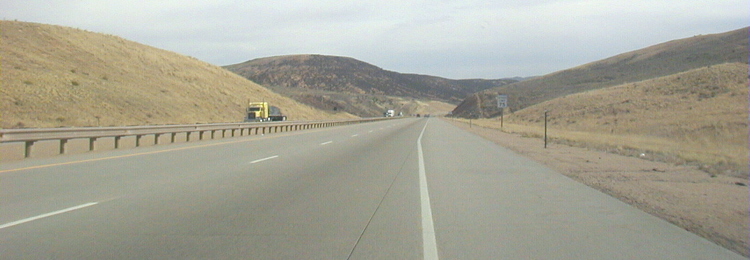 Interstate I-80 Lincoln Highway USA Autobahn Amerika Wyoming 38