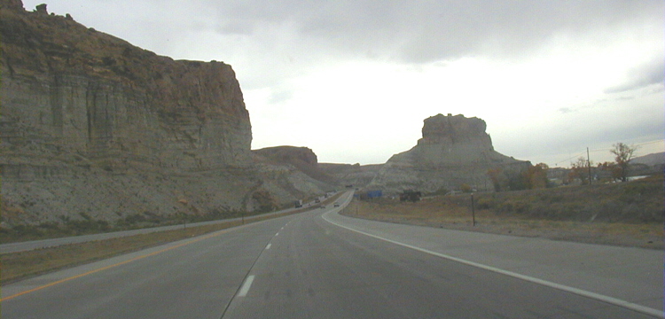 Interstate I-80 Lincoln Highway USA Autobahn Amerika Wyoming 63