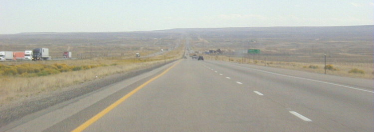 Interstate I-80 Lincoln Highway USA Autobahn Amerika Wyoming 74