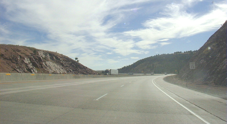 Interstate I-80 Lincoln Highway USA Autobahn Amerika Wyoming 90