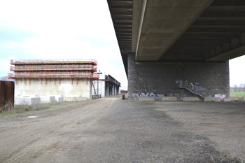 Rheinbrücke Autobahn A1 Leverkusen Köln Brückenneubau 14