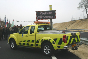 Rijkswaterstaat opening Freigabe der Autobahn A 61 n  A74 snelwegen Lückenschluß verbindingsweg Venlo 30