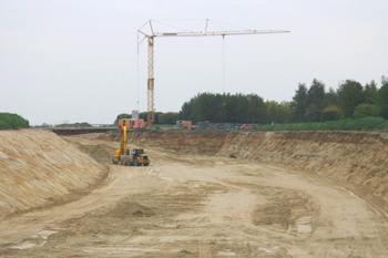 Rijksweg A74 autosnelweg Autobaan Duitse grens  Rijkswaterstaat Duravermeer 55