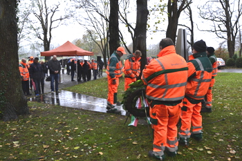 Straßenwärter Gescher Gedenkfeier Kranzniederlegung 35