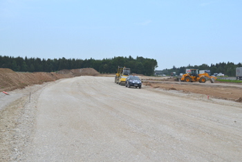 ehemalige Autobahnplanung Bauvorleistung Autobahnkreuz Grasbrun