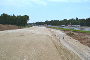 ehemalige Autobahnplanung Bauvorleistung Autobahnkreuz Grasbrunn A993 A99 München Neukeferloh Putzbrunn 43