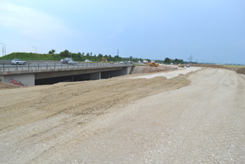 ehemalige Autobahnplanung Bauvorleistung Autobahnkreuz Grasbrunn A993 A99 München Neukeferloh Putzbrunn 45