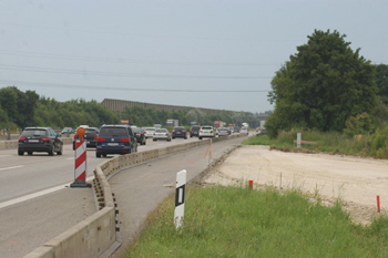 frühere Autobahnplanung Bauvorleistung Autobahnkreuz Grasbrunn A993 A99 München Neukeferloh Putzbrunn 89