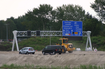 rijkswegen A6 Nederland Autobaan Holland Autosnelweg Floriade Almere Flevoland 89